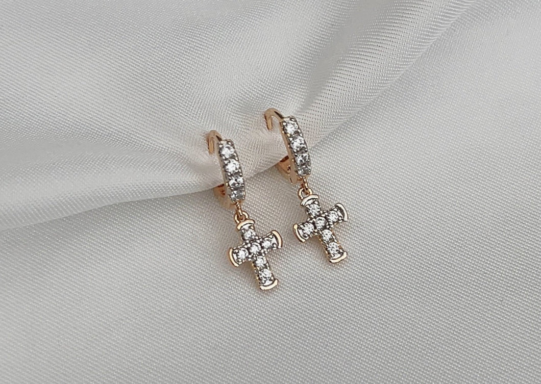 Cross Diamond | Oorbel