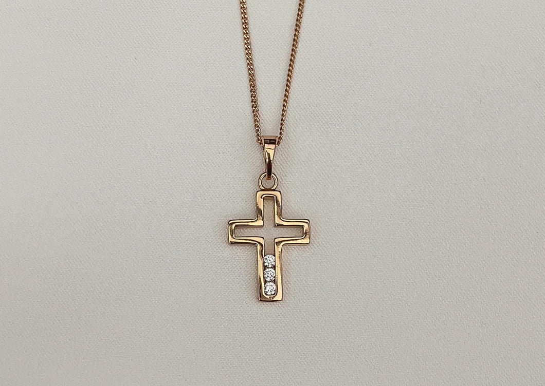Cross Diamond II | Ketting